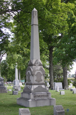 Evergreen Cemetery Glowing Grave - McMorran Family